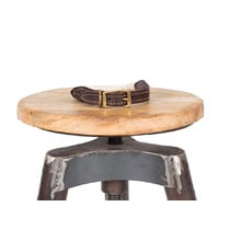 Leather & Cotton Rope Dog Collar